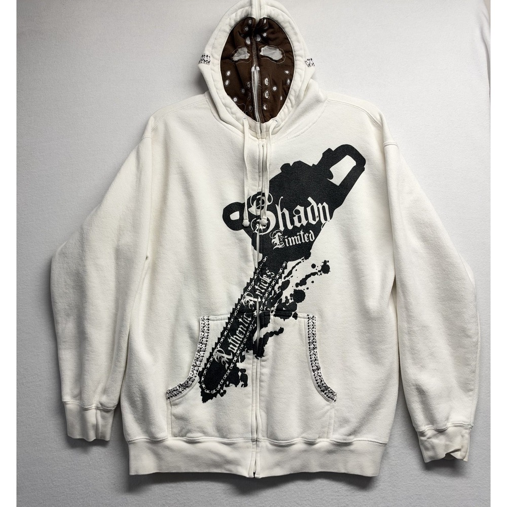 VTG Shady LTD Eminem Jason Mask Hoodie L Chainsaw Rap Hip Hop Y2K Streetwear